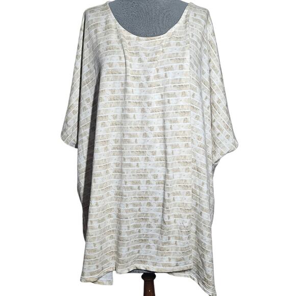 Cream Oversized Tee Size Large - Picture 1 of 3